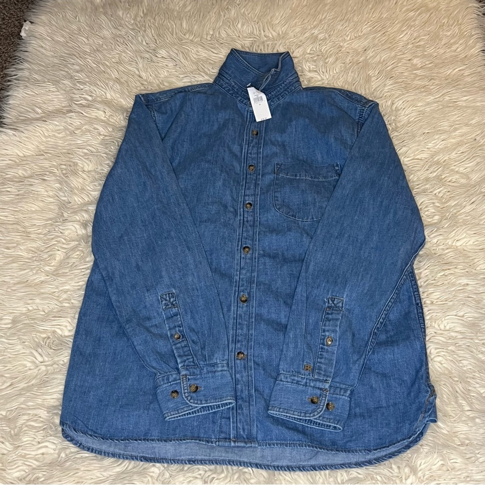 Banana Republic Slim Fit Men’s Denim Button Up Shirt